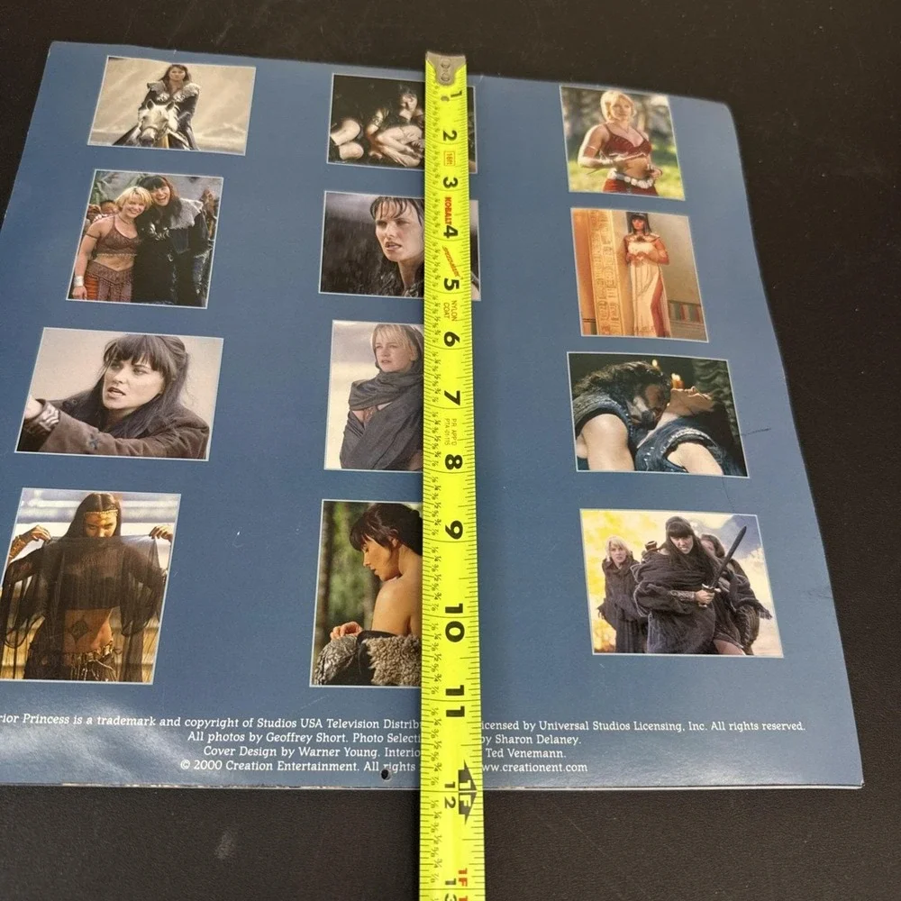 2001 Xena Warrior Princess Calendar Creation‎ Ent. No Writing Inside! RARE